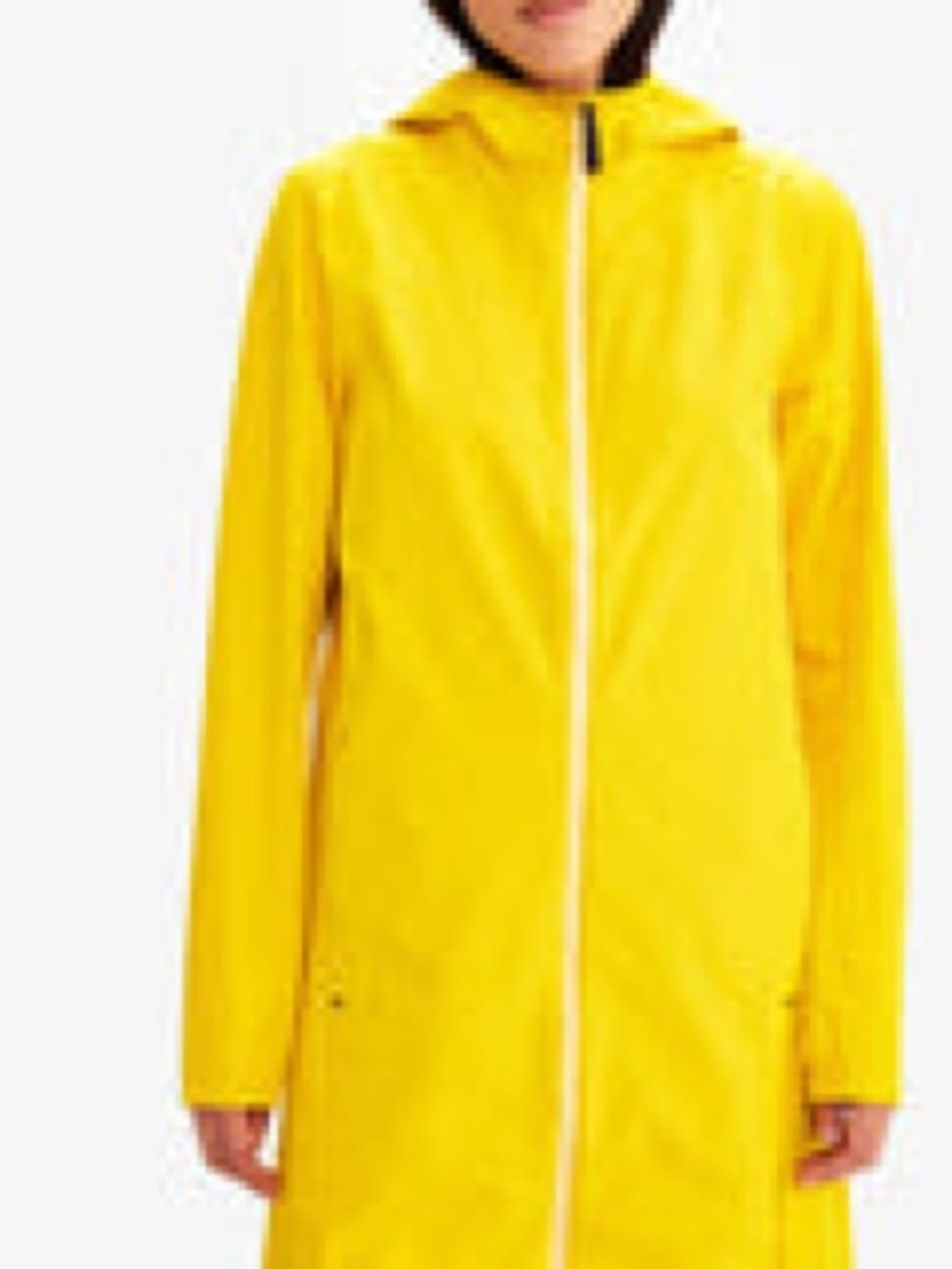 Lole Yellow Hooded Trench Coat